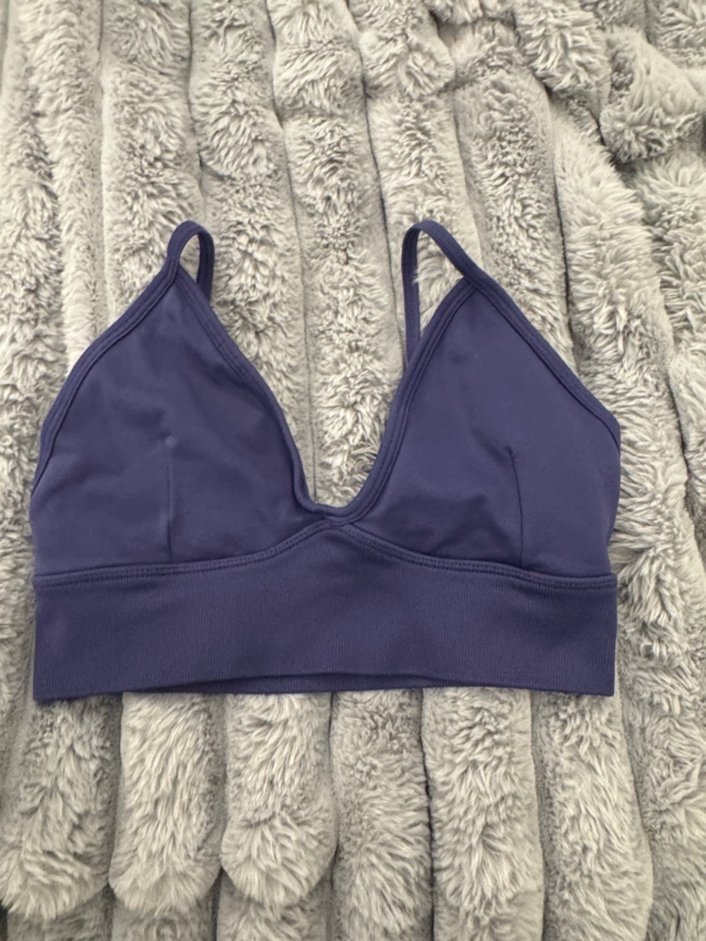 Plunge in Deep Purple - Women's sports bra